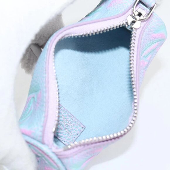 LOUIS VUITTON Monogram Empreinte Micro Papillon Pouch Lila - Picture 15 of 16